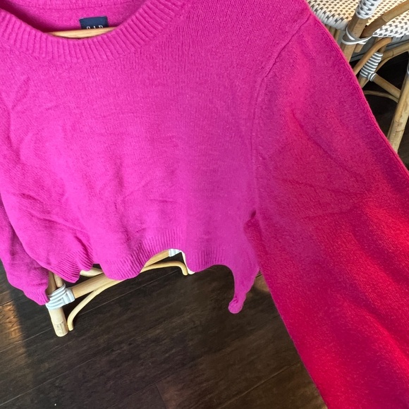 GAP Bright Pink Knit Sweater – Women’s XL - Picture 2 of 3